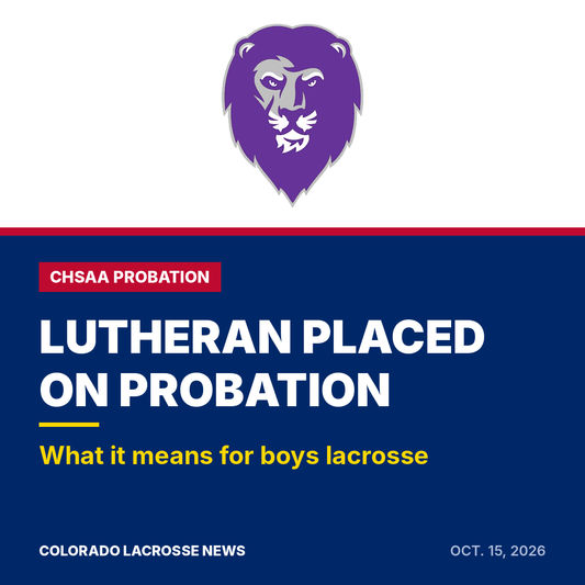 Lutheran placed on CHSAA probation. What it means for boys lacrosse